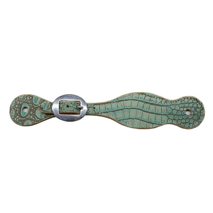 PC Spur Straps Turquoise Gator Ladies