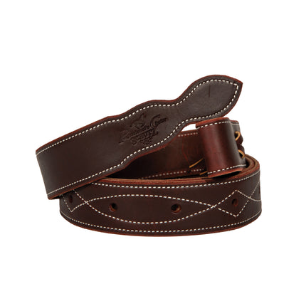 Gunslinger Cinch Tie Strap Stitched