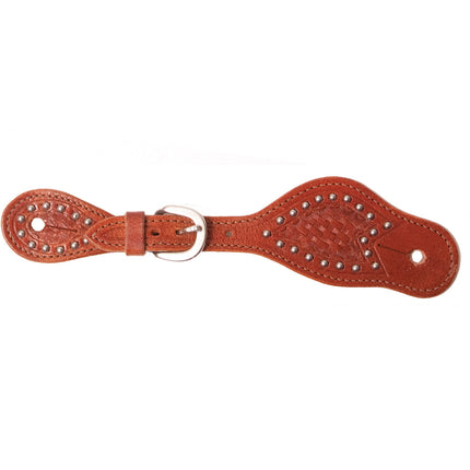 Oxbow Youth Tooled Spur Straps w/ Dots