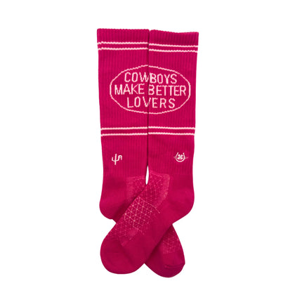 Lucky Chuck Cactus Alley - Cowboys Lover Pink Performance Boot Socks