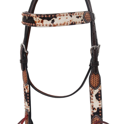 Rafter T Headstall Browband Peppered Hide