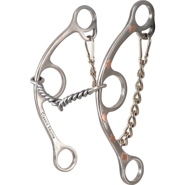 Cervi Diamond Long Shank Twisted Wire Snaffle
