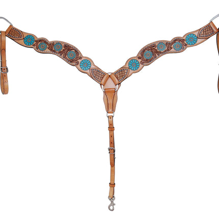 Rafter T Zuni Turquoise Breastcollar