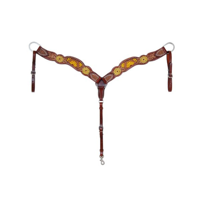 Rafter T Beaded Sunflower Breastcollar