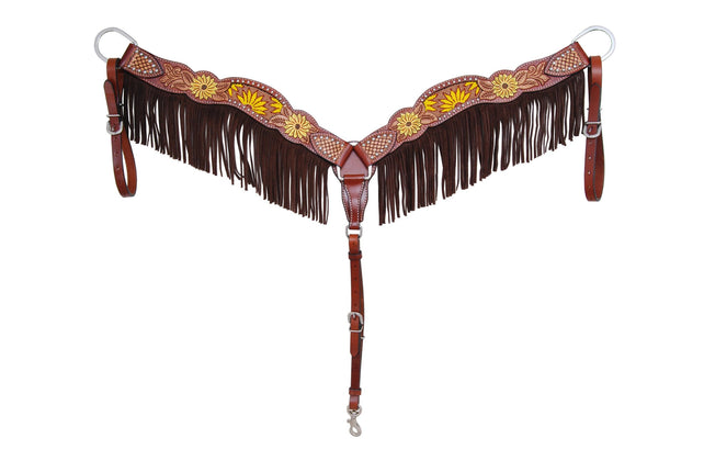 Rater T Beaded Sunflower Fringe Breastcollar