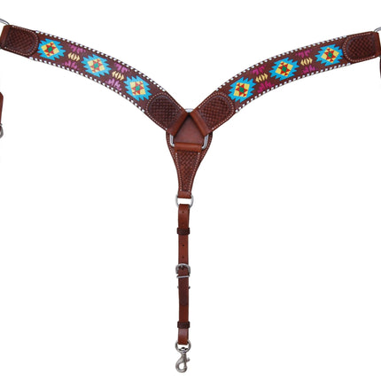 Rafter T Painted Aztec Breastcollar 3"