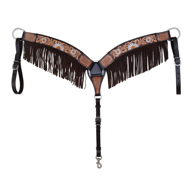 Rafter T Daisy Collection Fringe Breastcollar
