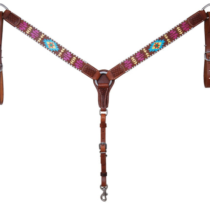 Rafter T Painted Aztec Breastcollar 1.5"