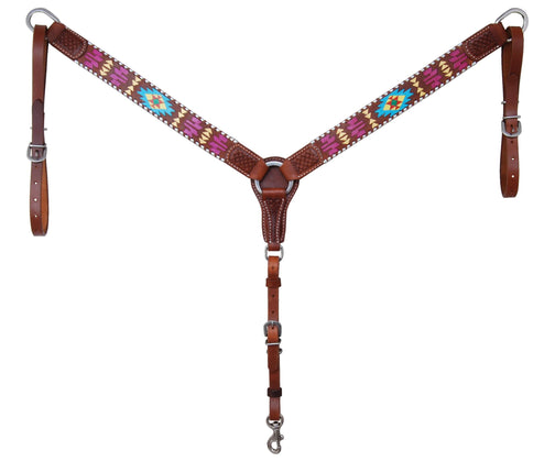 Rafter T Painted Aztec Breastcollar 1.5"