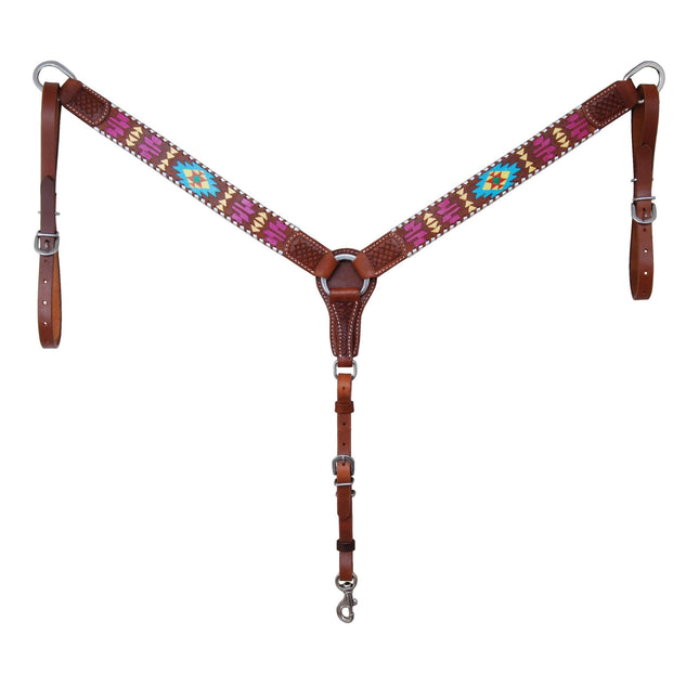 Rafter T Painted Aztec Breastcollar 1.5"