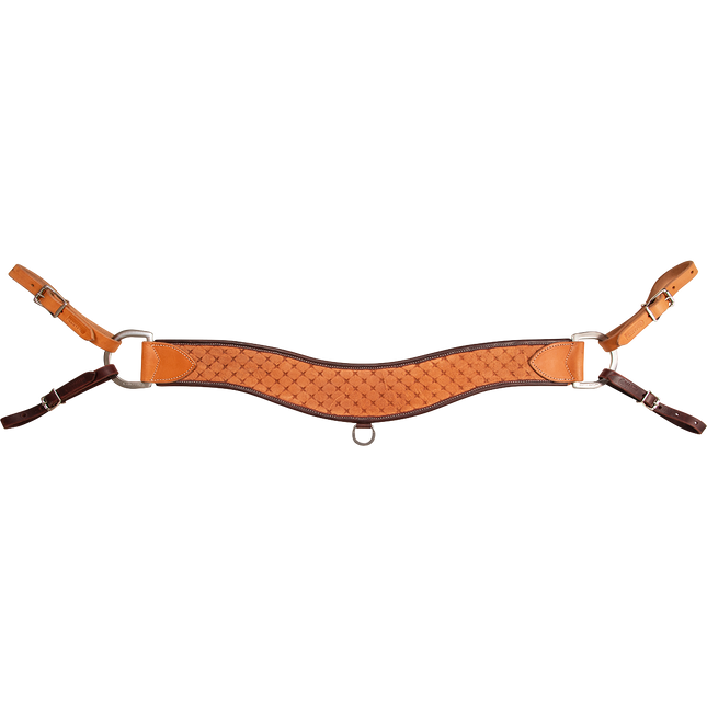 Martin 4" Steer Roper Natural Quilted Breastcollar