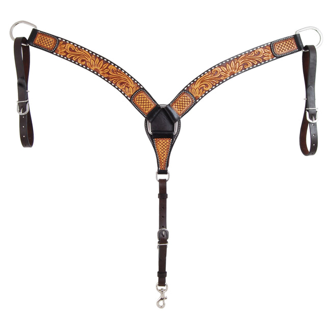 Rafter T Floral & Sunflower Breastcollar 3"