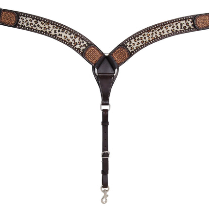 Rafter T Leopard Hair Breastcollar Wide