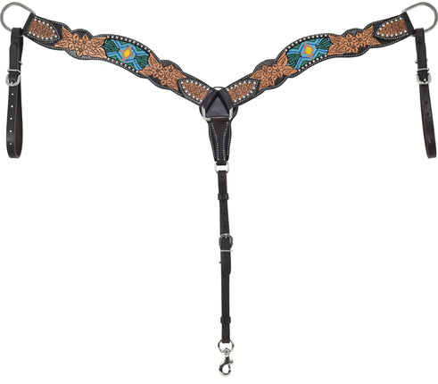 Rafter T Beaded Cactus Breastcollar