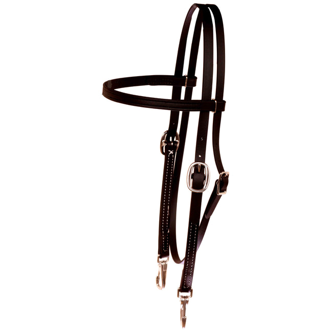 Headstall Browband Beta w/ Snaps Black