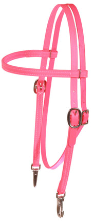 Headstall Browband Beta w/ Snaps Pink