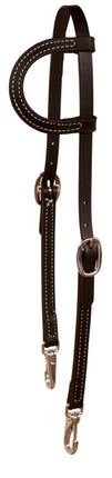 Headstall Single Ear Beta w/ Snaps Black