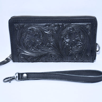 Rafter T Wallet Tooled Black