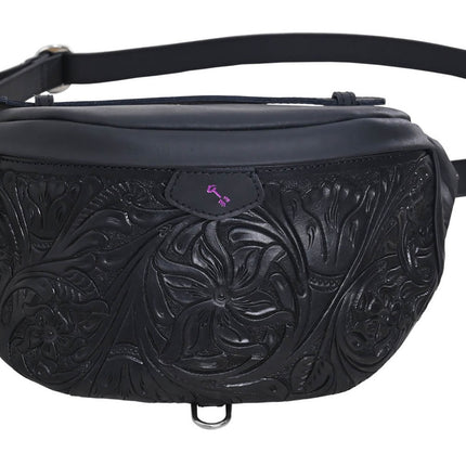 Rafter T Bum Bag Tooled Black