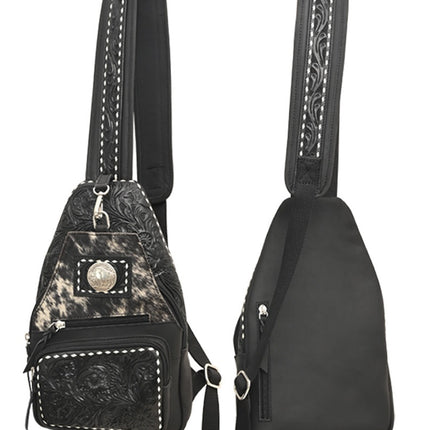 Rafter T Sling Bag W Floral Black