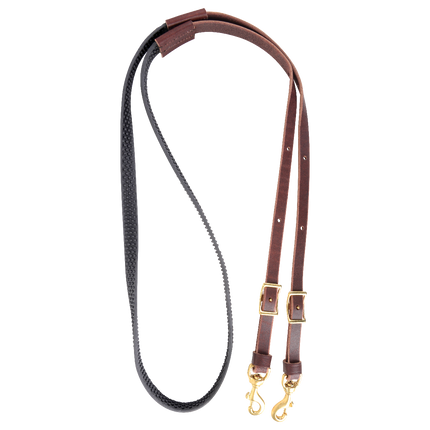 3/4" Biothane & Leather Barrel Reins
