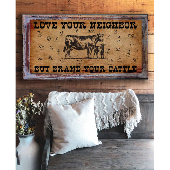 TM Brand Your Cattle Angus 14.5"x30" Rectangle Medium