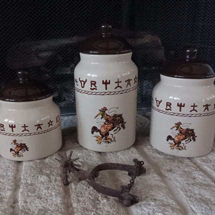 West Creation Large Canister Set Bronco