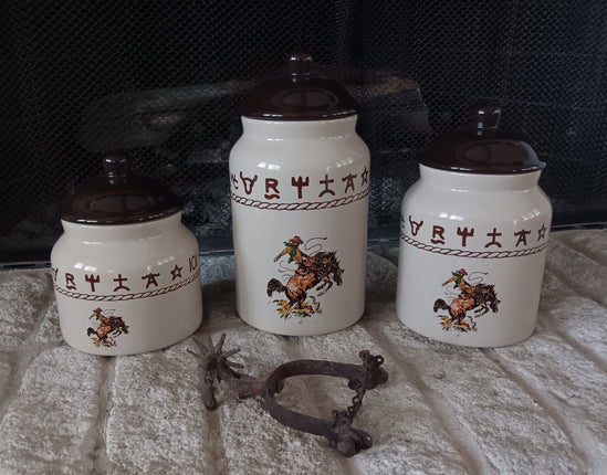 West Creation Large Canister Set Bronco