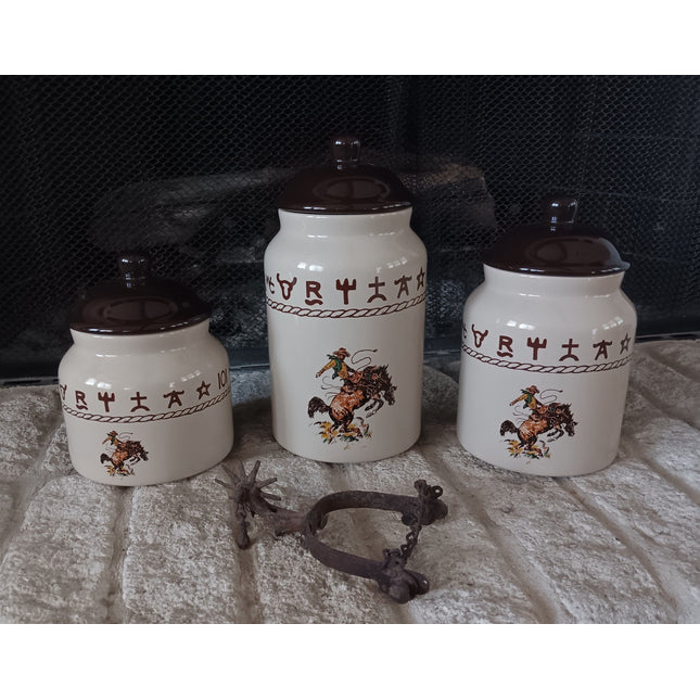 West Creation Large Canister Set Bronco