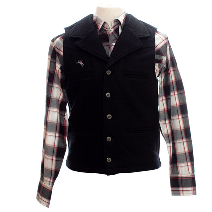 Buckaroo Wool Vest Black