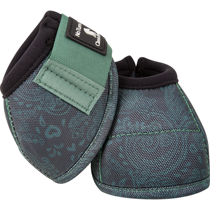 Classic Equine No Turn Bell Boot DL Spruce Paisley