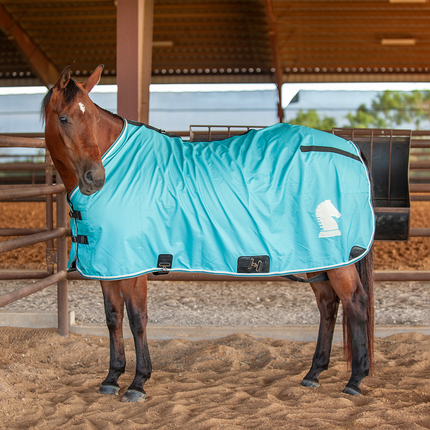 Classic Stable Sheet with Open Front Turquoise