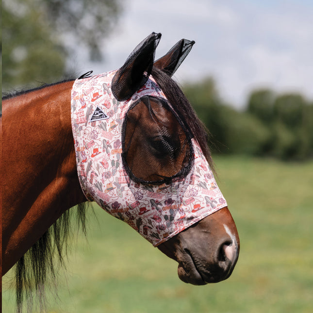 PC Comfort Fit Lycra Fly Mask Cowgirl