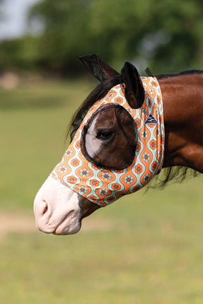 PC Comfort Fit Lycra Fly Mask Flowers