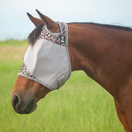 Crusader Designer Fly Mask Leopard Arabian