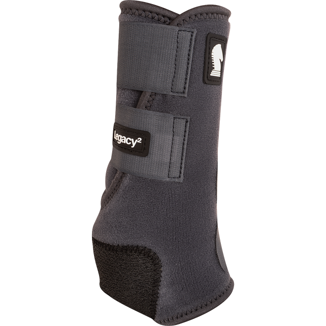 Classic Equine Legacy 2 Front Boot Charcoal