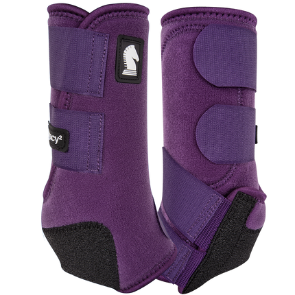 Classic Equine Legacy 2 Front Boot Eggplant