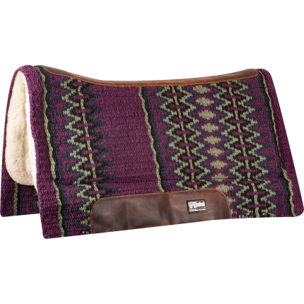 Cashel Blanket Top Performance Pad 34x38 Purple/Tan