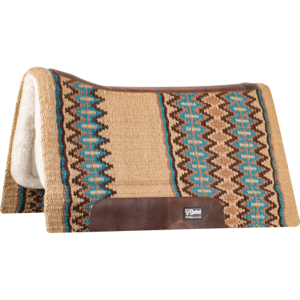 Cashel Blanket Top Performance Pad 34x38 Tan/Blue