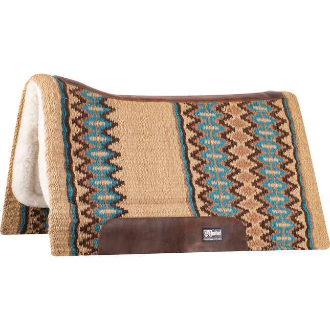 Cashel Blanket Top Performance Pad 34x38 Tan/Blue