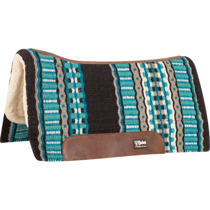 Cashel Blanket Top Performance Pad 32x34  Black/Turquoise