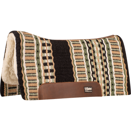 Cashel Blanket Top Performance Pad 32x34  Black/Sage