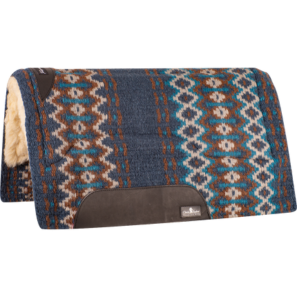 Classic SensorFlex Wool Felt Pad 34x38 Navy/Chestnut