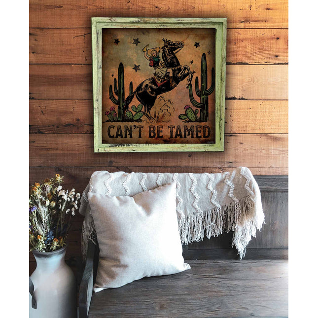 TM Can't Be Tamed Cowgirl - Med Square 20"