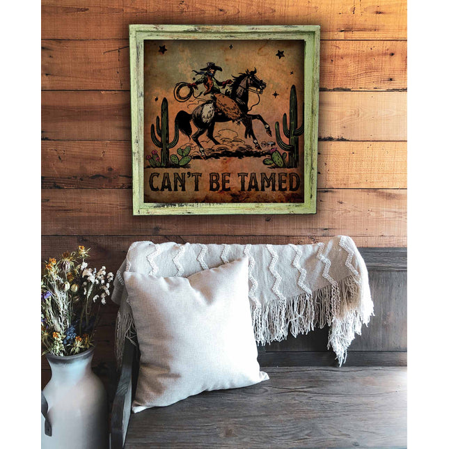 TM Can't Be Tamed Cowboy - Med Square 20"