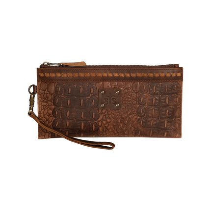 Catalina Croc Clutch