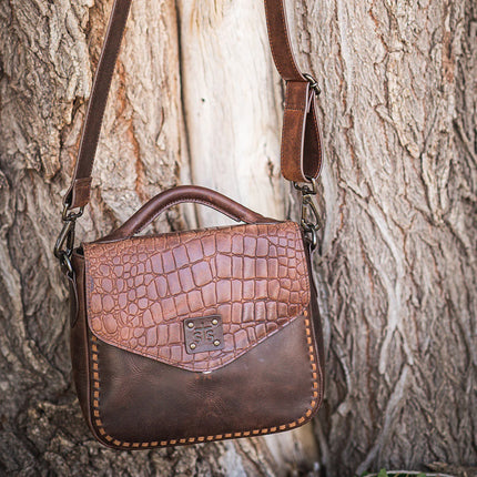 Catalina Croc Dakota Crossbody