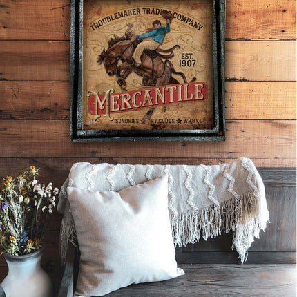 TM Cowboy Merchantile - Med Square 20"