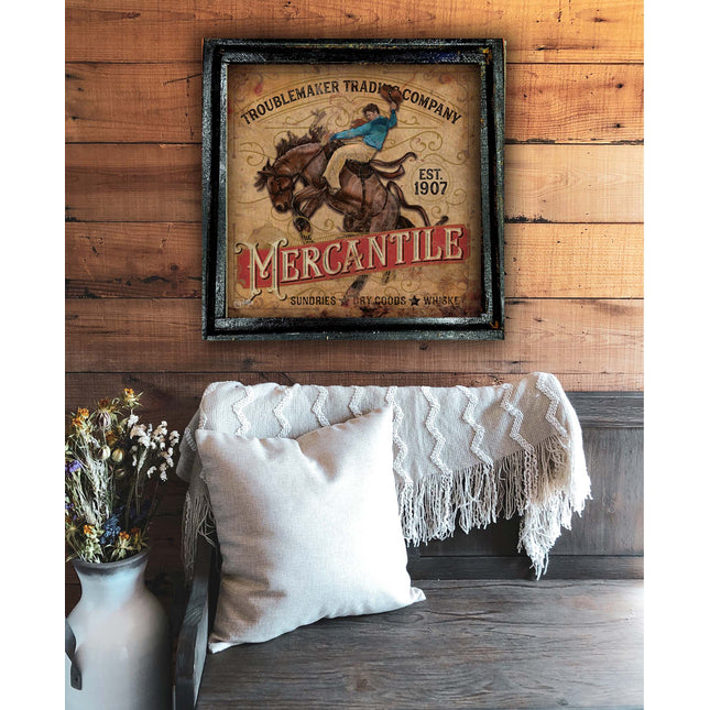TM Cowboy Merchantile - Med Square 20"