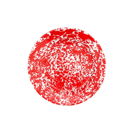 Splatter Dinner Plate Red